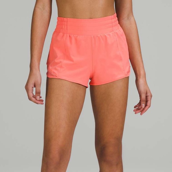 lululemon athletica Pants - Lululemon Hotty Hot HR Shorts 2.5 inch Raspberry Cream - Size 4